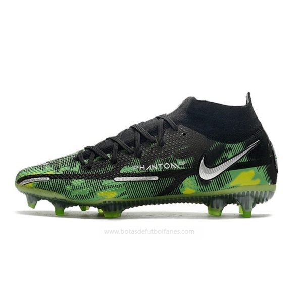 Nike Phantom GT Elite Dynamic Fit FG Negro Plata Verde